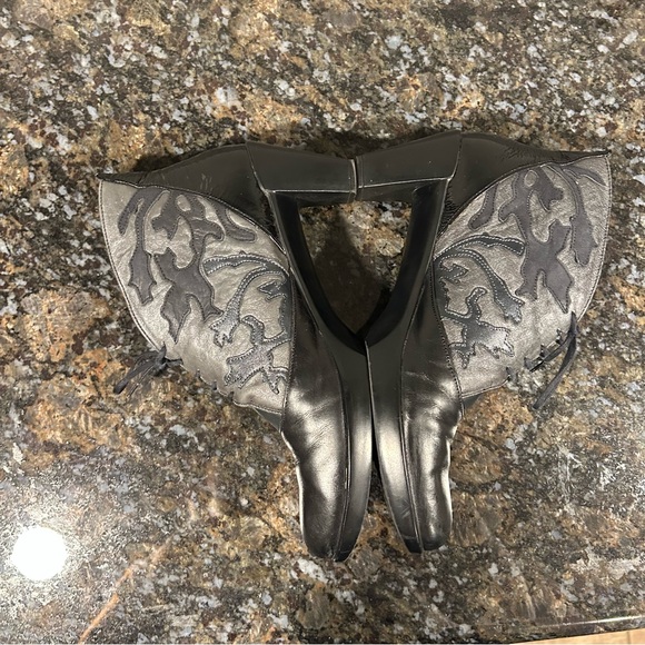 Naot Prima Bella Baccio Black Leather Heels EU Size 40 US 9 9.5 Shoes - Picture 9 of 10